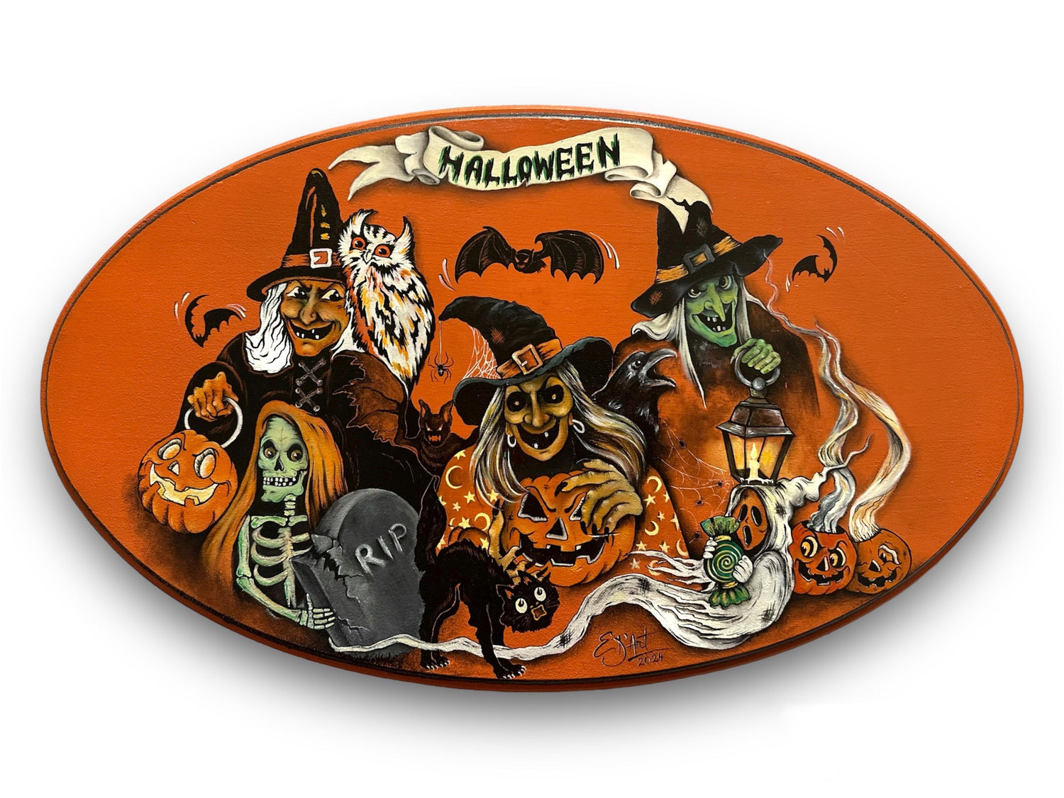 Hand-Painted Halloween Signs