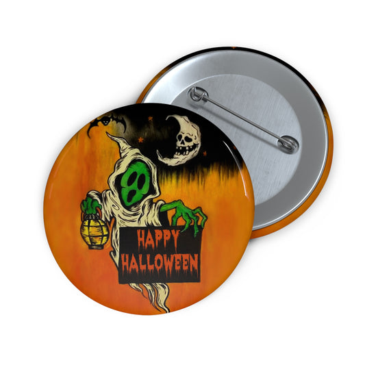 Halloween Ghost Pin Buttons,Spooky Gift,Accessories,Trick or Treat Pins,Haunted