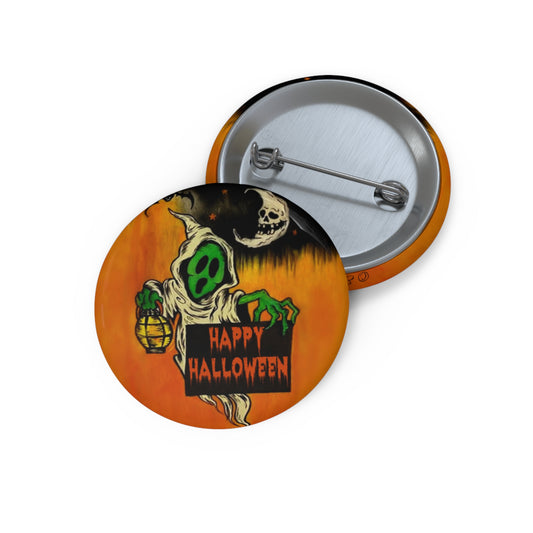 Halloween Ghost Pin Buttons,Spooky Gift,Accessories,Trick or Treat Pins,Haunted